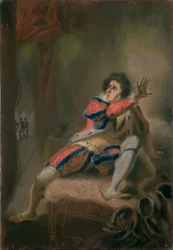 John Philip Kemble (1757-1823) als Shakespeares Richard III (Pastell auf Pergament)